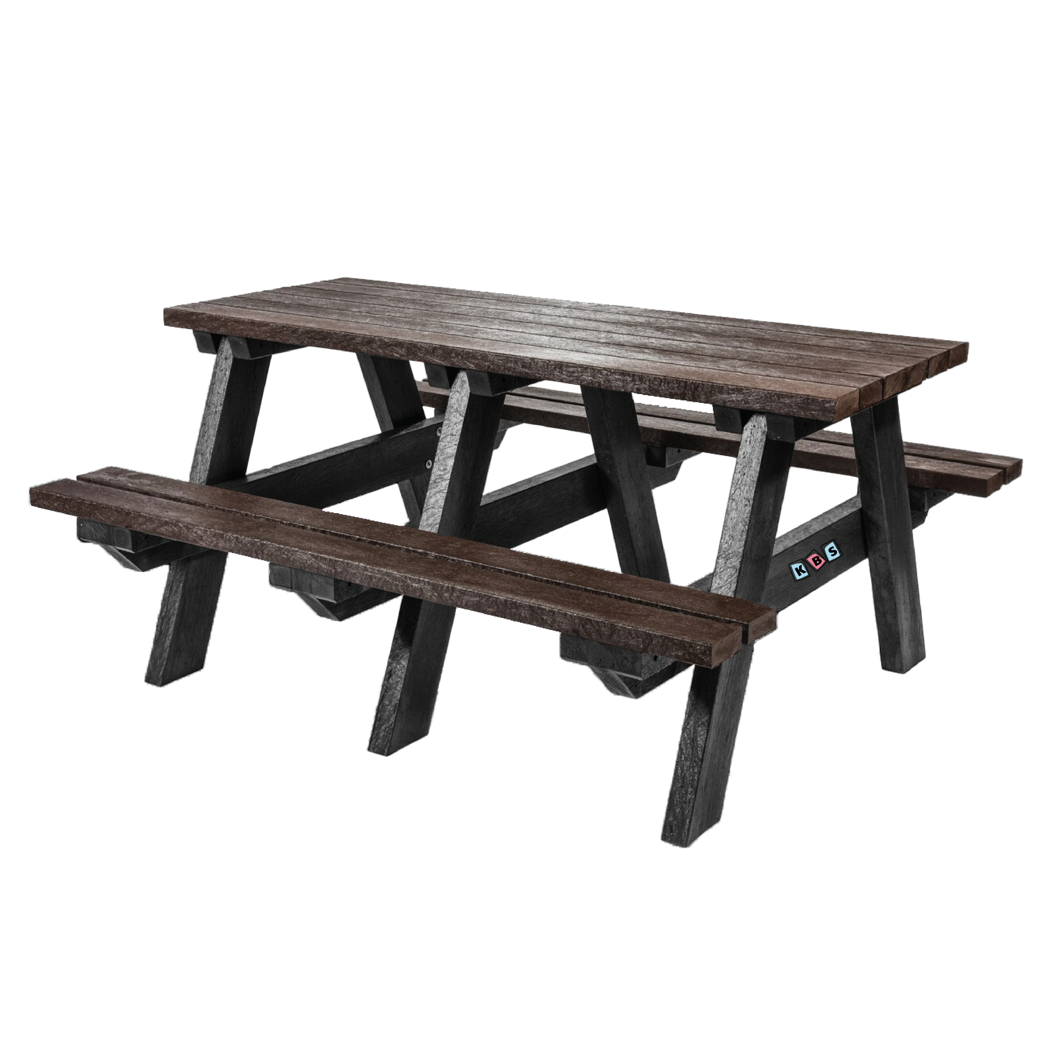 Duke A-Frame Picnic Table (8 Seater) In BROWN