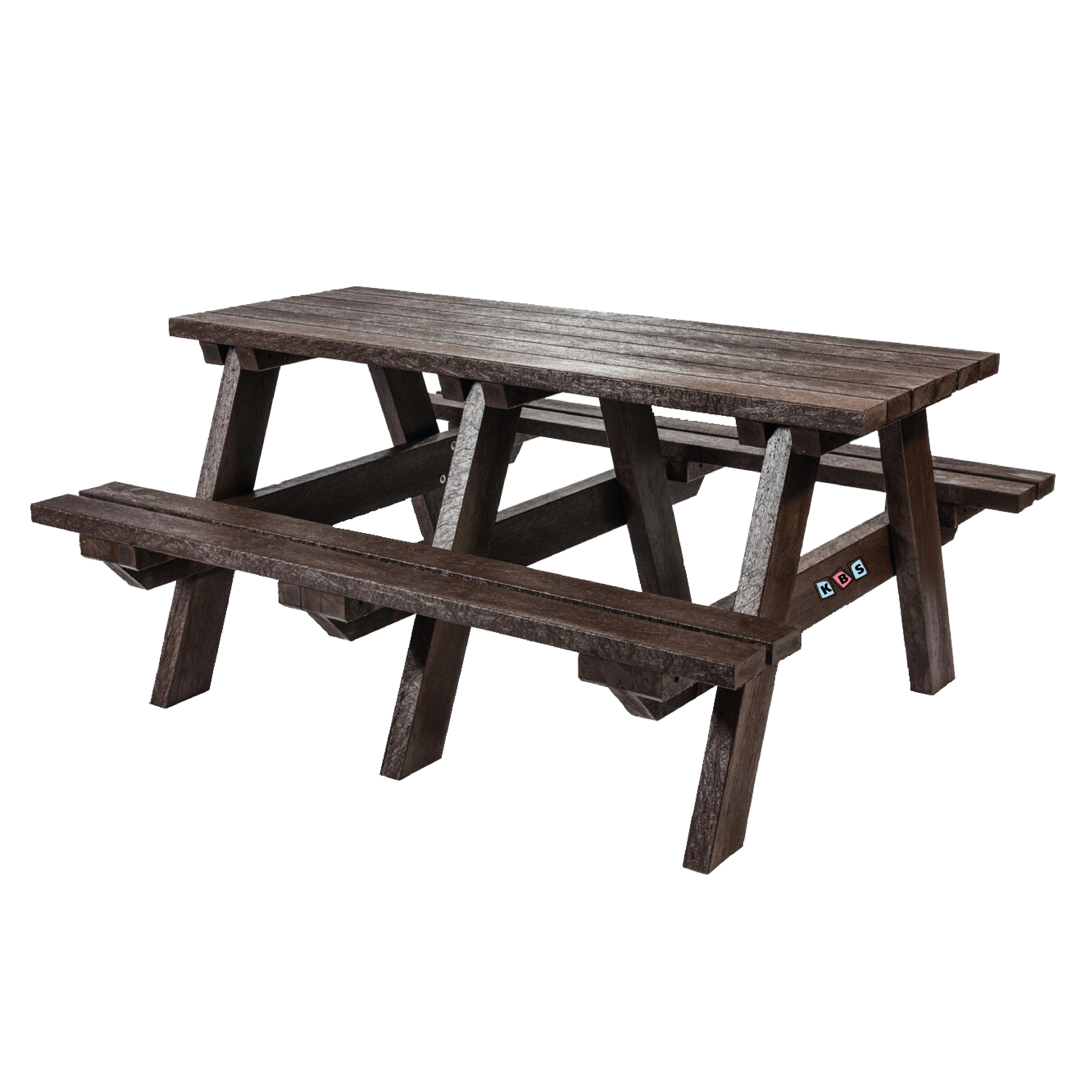 Duke A-Frame Picnic Table (6 Seater) In BROWN